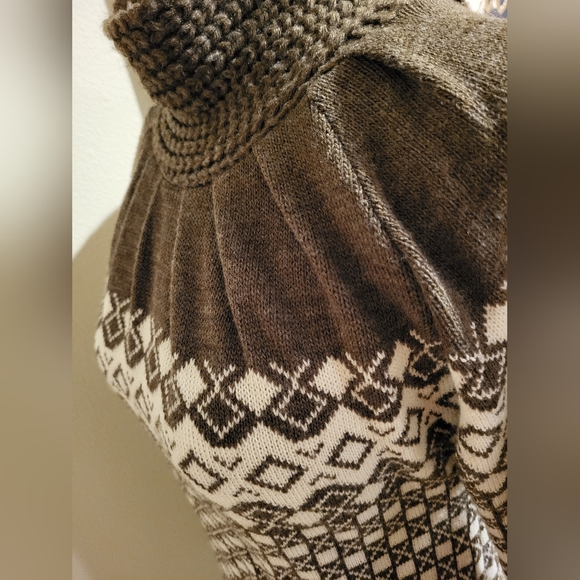 Mocha Design Sweater Dress - Picture 8 of 15